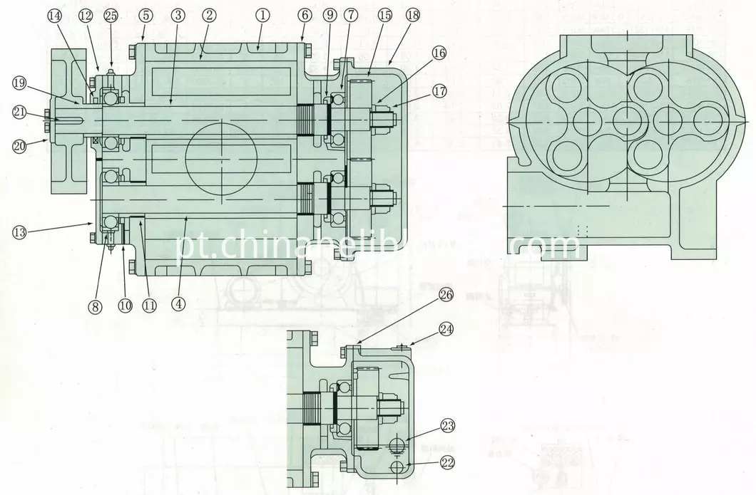 Webp do diagrama da estrutura do soprador Blower Structure Diagram Webp